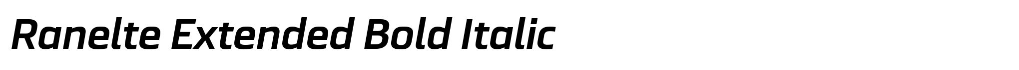 Ranelte Extended Bold Italic image